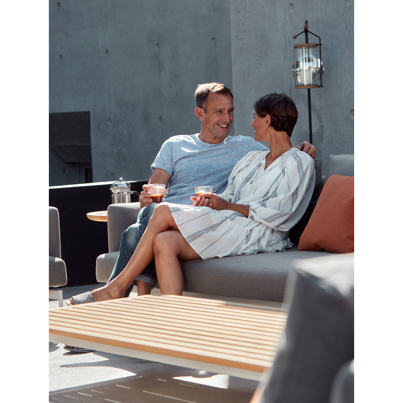 Layout Round Side Table, Arctic White