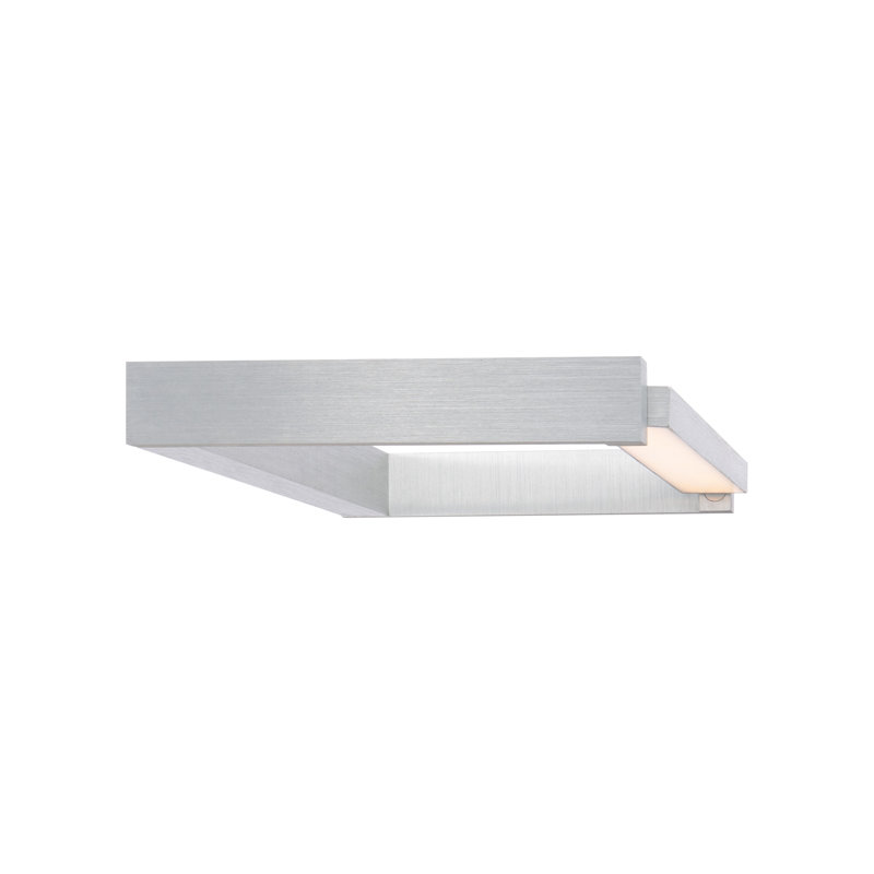 Lune Dimmable LED Wall Mounted Picture Light, Brushed Aluminum, 1.625" H x 10" W x 27" D