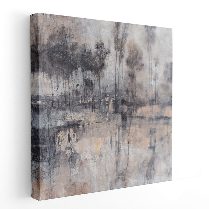 «Fog in the Forest I», reproduction d'art sur toile, H 12 po x l 12 po