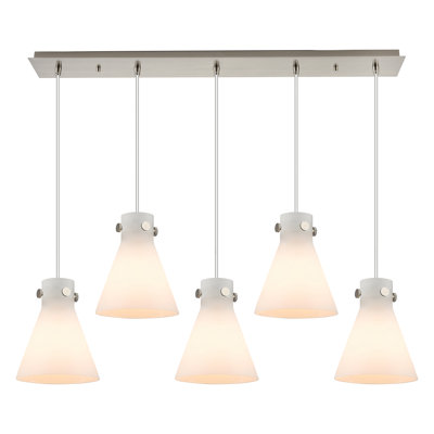 Luminaire suspendu conique à 5 lumières Amrith