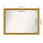 Miroir mural de salle de bain en bois doré 27,5 x 21,5 po Townhouse-1686607755