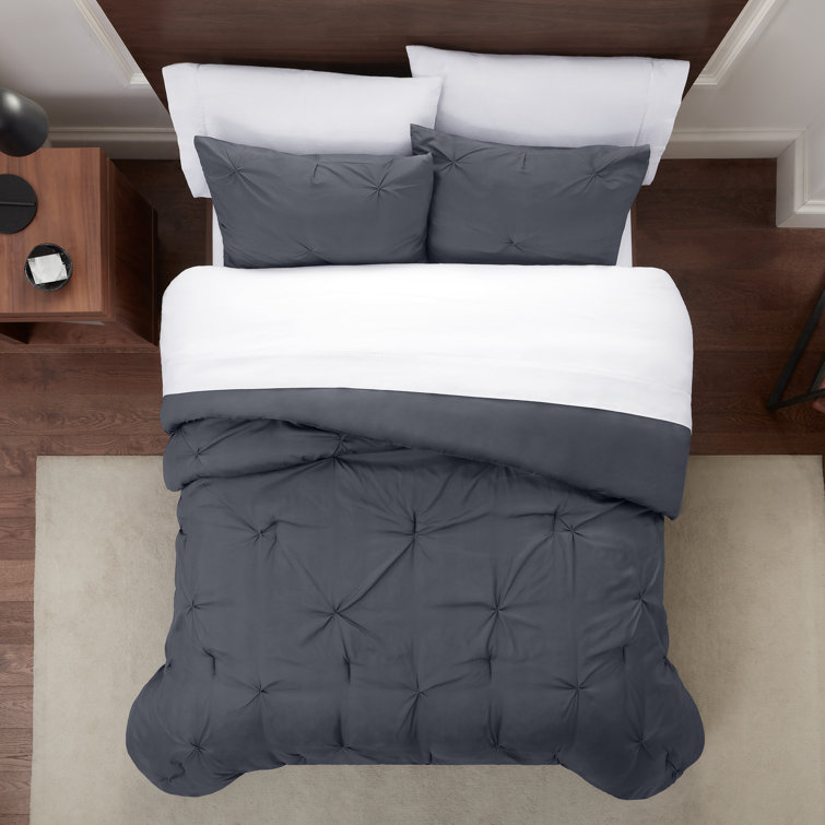 Serta Simply Clean Antimicrobial Pleated Comforter Set & Reviews
