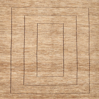 Tapis contemporain brun