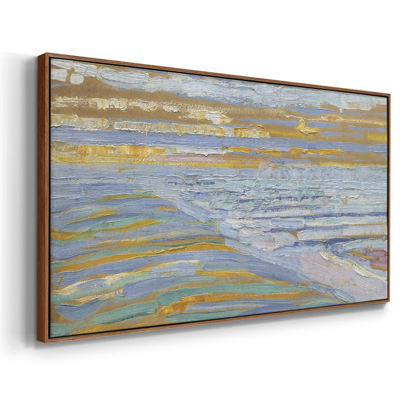 Série paysage - CCL - Toile tendue avec châssis, prête à accrocher, H 21 po x l 41 po, Noyer