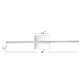 Gallatin Single Light Dimmable LED Armed Sconce