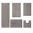 Adrine Micro 100% Polyester Machine Washable Tufted 5 Piece Bathroom Rug Set-1657691177