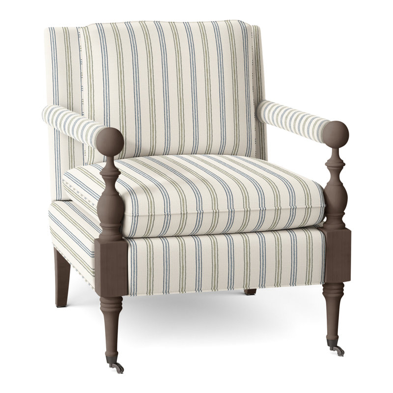 Leslie Armchair, Hazelnut, Perigold Atando Mineral