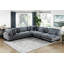 Chaise modulaire en tissu de velours côtelé 1pc