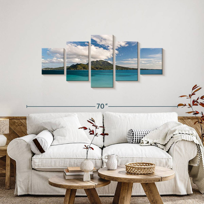 Île de Nevis, H 24 po x l 55 po