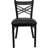 Prompton Modern "X" Back Metal Restaurant Chairs (Set of 2) by Flash Furniture-1688819485