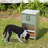 Pet Lodge Dry Food Automatic Steel Dog Feeder Chow Hound 25 Pound Capacity-65601331-65601330