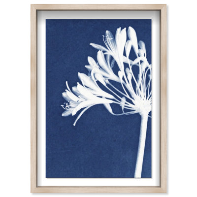 Cyan Bloom Print by Oliver Gal