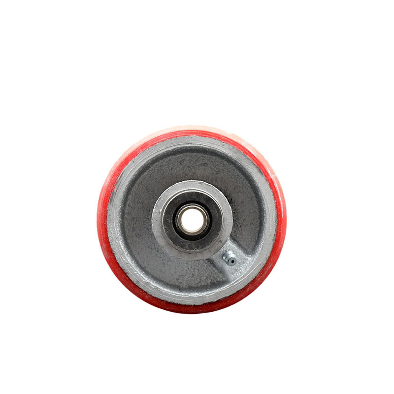 Polyuréthane sur roulettes en fonte