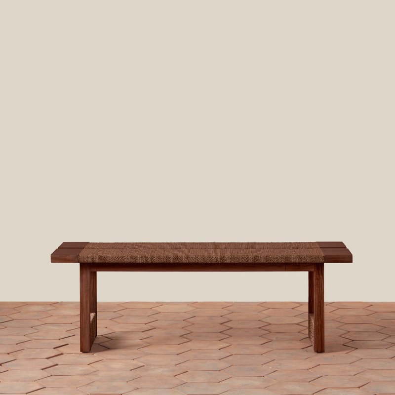 Textura Bench in Dark Brown