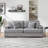 Corduroy Sofa 3 Seater Sofa Couch with 4 Toss Pillows Sleek Design Modern Comfortable for Room-1541348264-1531629124