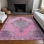 Tapis intérieur / extérieur rose lavable à la machine Xhevrie-351061910