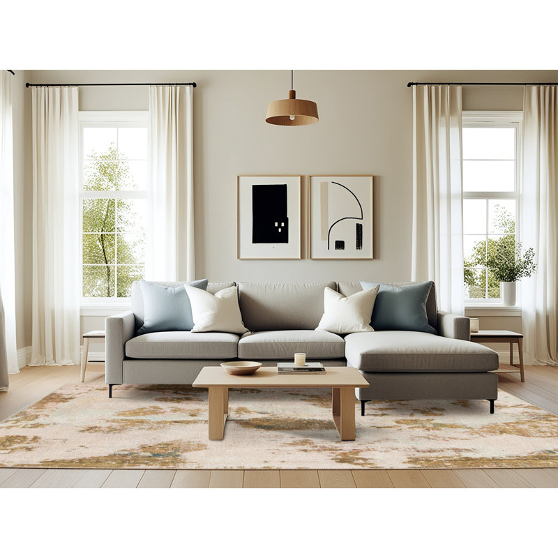 Abstract Indoor Rug, Rectangle 6' x 9'