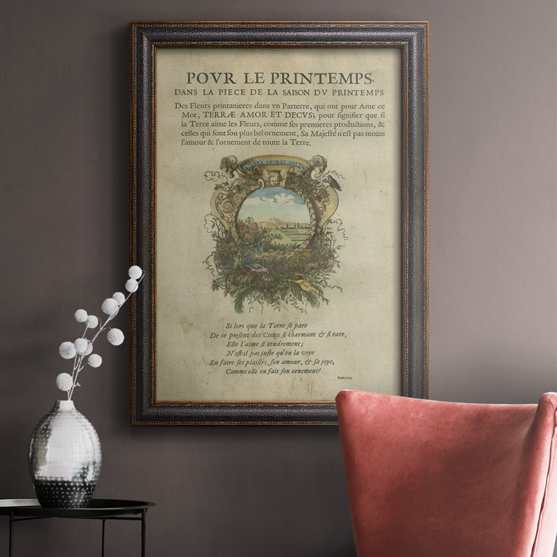 Ex-libris embelli avec toile encadrée de qualité supérieure - prêt à être accroché, H 20 po x l 16 po x P 2,5 po