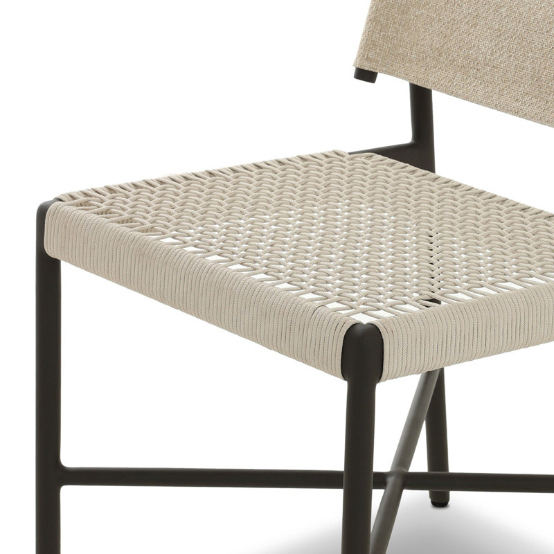 Chaise d'extérieur Tribune Tescott - Bronze, Hayes crème