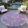 Machine Washable Indoor/Outdoor Claudian ACN1236 Purple Rug