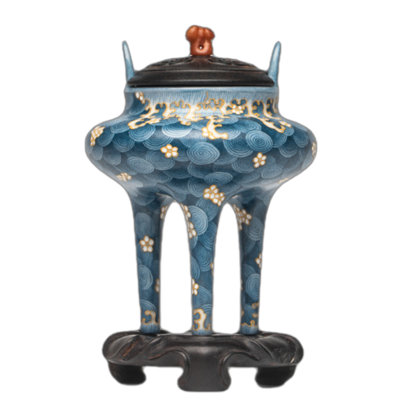Cherry Blossoms with Ocean Waves Incense Burner