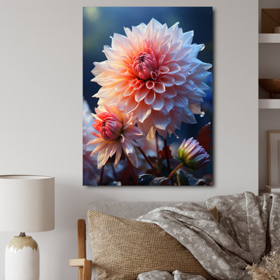 «Kosma Pink Dahlia Romantic Impression II», reproduction sur toile