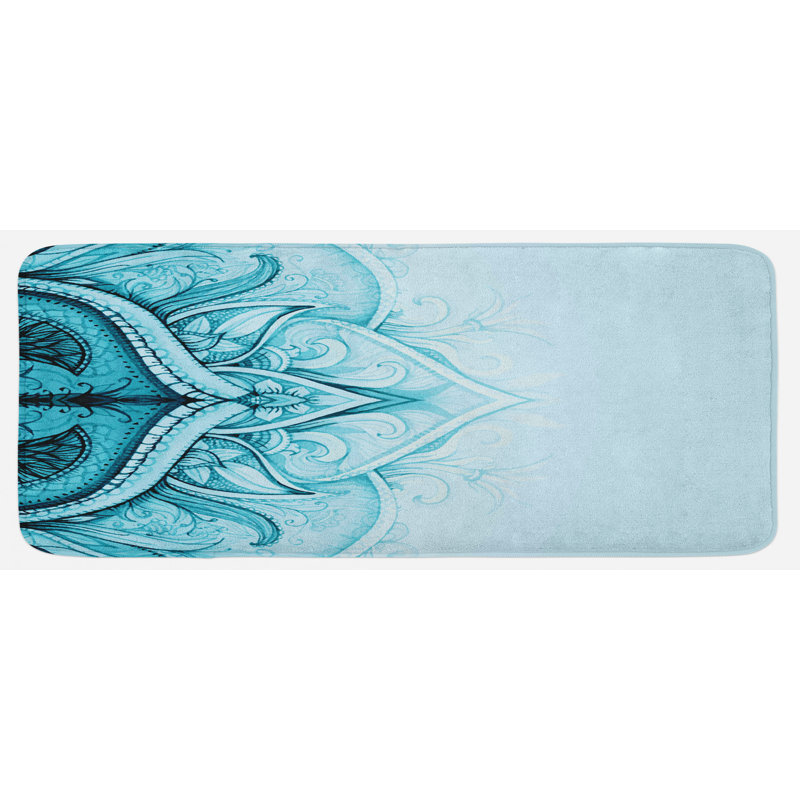 Tapis de cuisine mandala