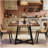 Vintage Square Dining Table,Wood Kitchen Table,Classic Design Dining Table