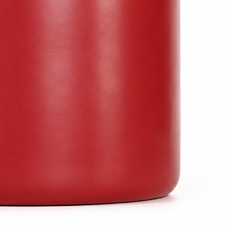 Cole and Grey Ceramic Wide Red Decorative Vase