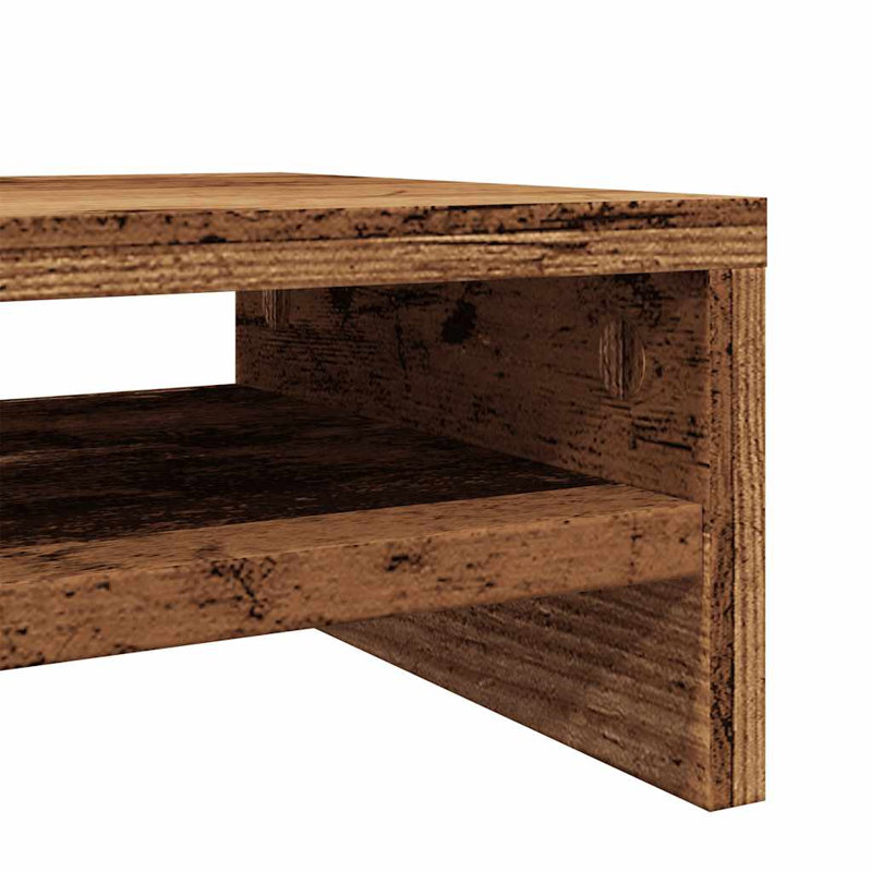 Cragmere Manufactured Wood Monitor Stand, Old Wood