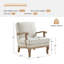 Fauteuil de ferme en polyester de 28 po avec pieds en bois massif Amilio-279067849