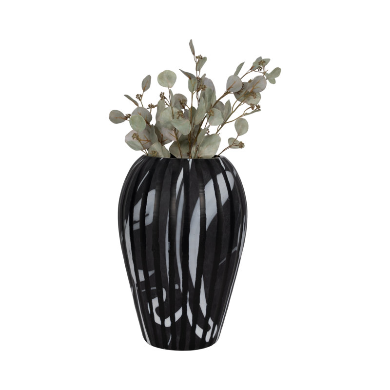 Minerva Handmade Glass Table Vase, 19" H x 13" W x 13" D