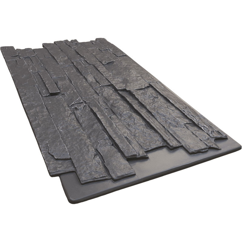 Panneau avec imitation de pierres EverStone Acadia, Gris ardoise