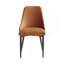 Ensemble de salle à manger moderne et élégant 5 pièces et 4 chaises d'appoint en velours orange