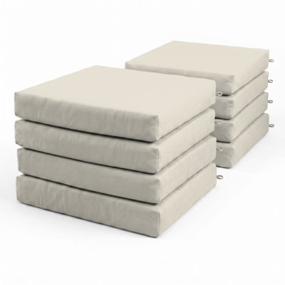 8-Piece Outdoor Sunbrella Chair Pad Set