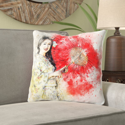 Louna Reversible Throw Pillow