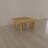 Elainea 32 Inch Coffee Table, Handcrafted Natural Acacia Wood, Square Top With Diagonal Wide Panel Legs