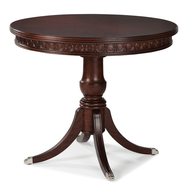 Pedestal End Table, Sable