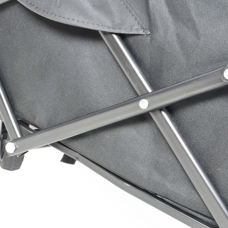 Mini chariot de plage pliable, Noir