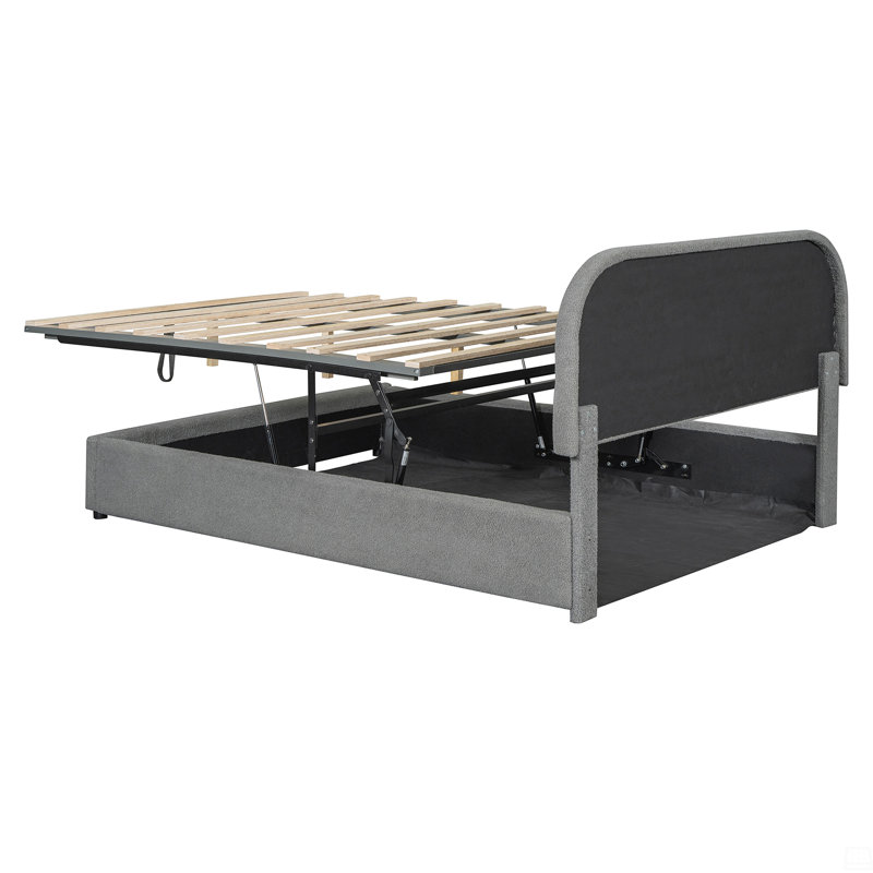Lit plateforme tapissier Teddy