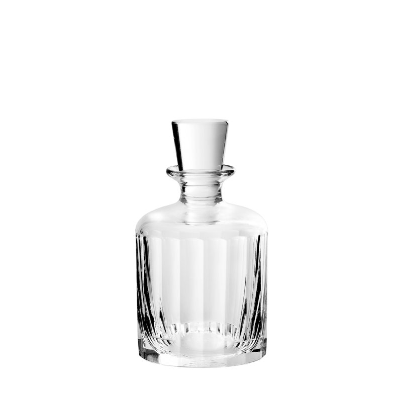 Fluted Collection Crystal Glass Whiskey Decanter