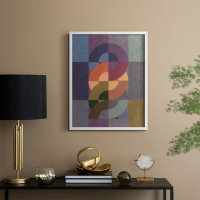 Chainweave I Framed Print - Solid Wood