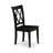 3-Piece Dinning Room Set Contains a Wooden Table and 2 Wooden Dining Chairs with Double-X Back - Black Finish-491806257-491806258-491806262