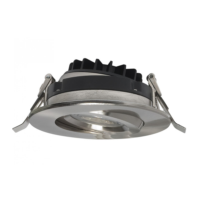4" Ultra Slim LED 3000 K Canless Recessed Lighting Kit, Brushed Nickel