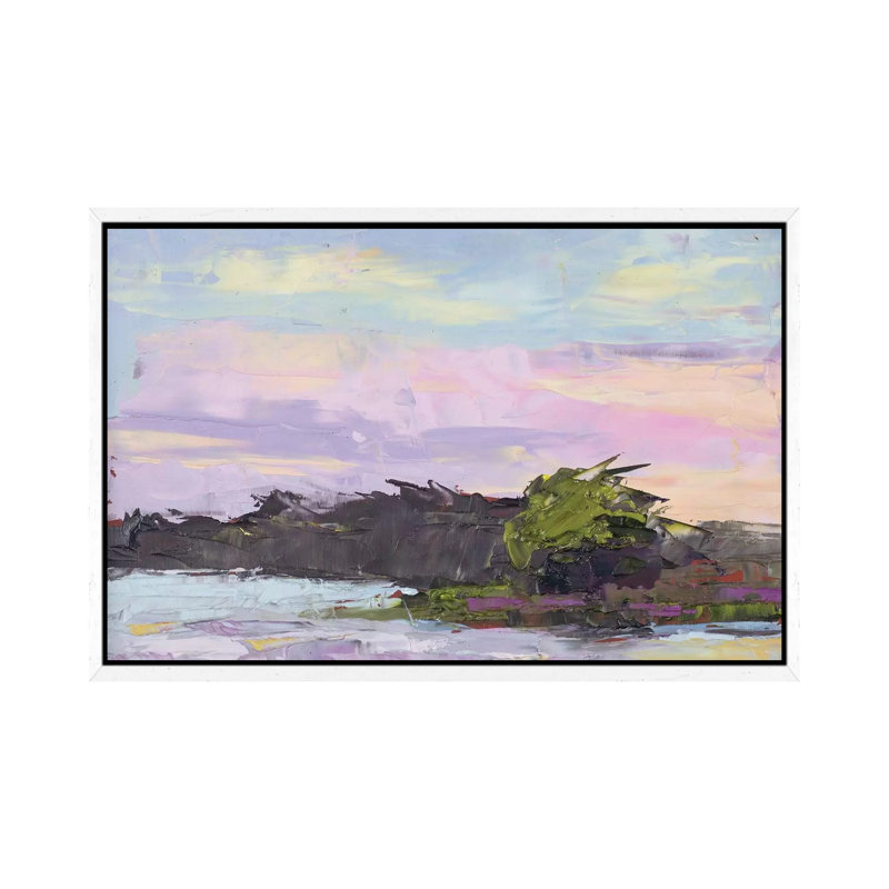 Georgia Skies by Jim Williams - Painting on Canvas, 66.04cm H x 101.6cm W x 3.81cm D, White Framed