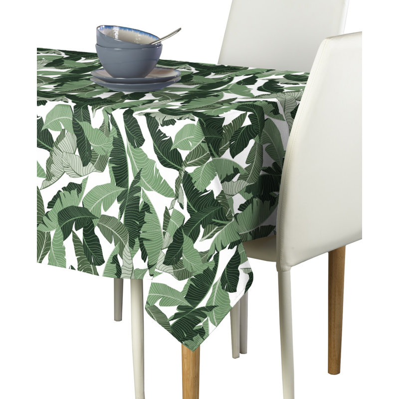 Radford Large Palms Milliken Signature Tablecloth, 104" L x 60" W