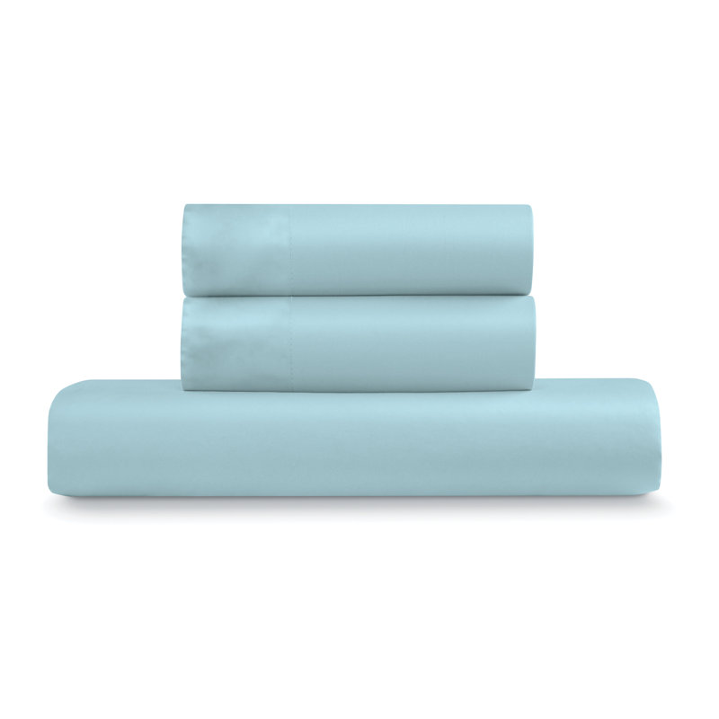 EJ Classic Cotton Percale Duvet Cover, Aqua