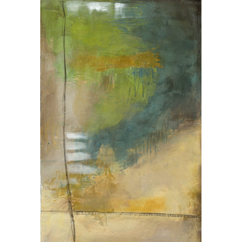 Four Corners V by Jennifer Goldberger - Wrapped Canvas Painting, 46cm H x 30cm W x 3.8cm D