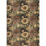 Whimsical Hand Knotted Wool Floral Area Rug