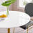 Round with Stainless Steel Base Dining Table-92618315